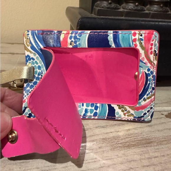 Lilly Pulitzer Women's Luggage Tag, Ocean Jewels Meet Me at the Beach - Picture 3 of 4